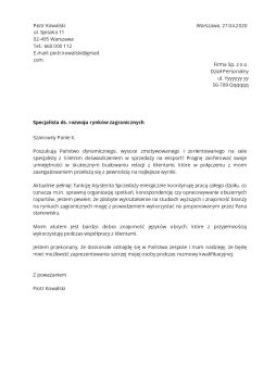 List motywacyjny do CV z osią czasu